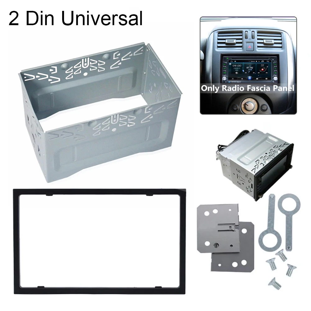 Auto Panel Audio Dash Mount Kit Box 2Din Fittings Kit Universal Radio Head Unit Installation Frame For 2Din Car DVD Radio Player 
Auto Panel Audio Dash Mount Kit Box 2Din Fittings Kit Universal Radio Head Unit Installation Frame For 2Din Car DVD Radio Player