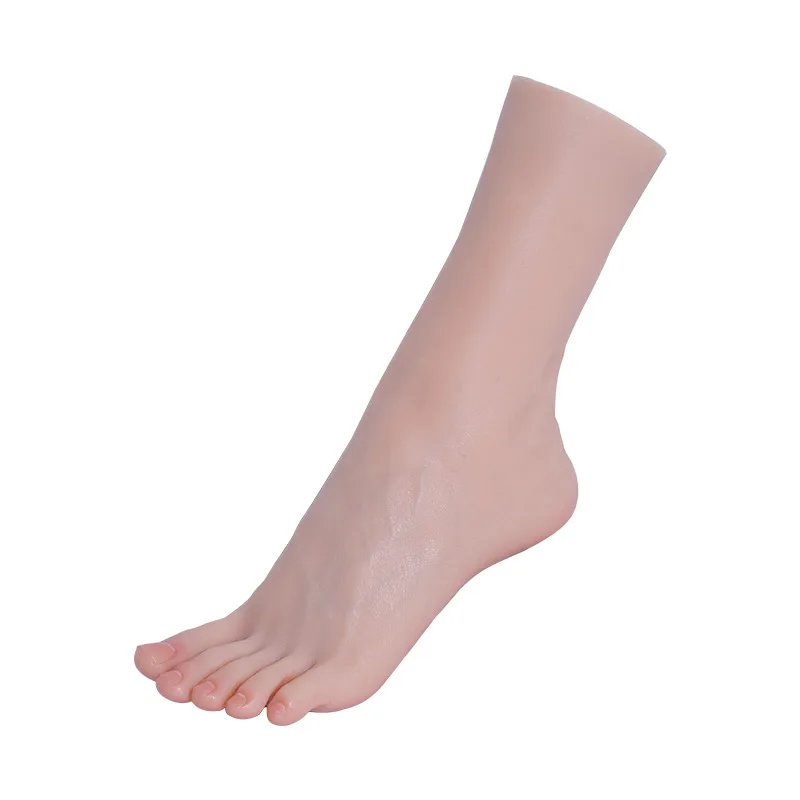 

Silicone Foot Model New Arrival Female Nail Practice Foot Mannequin Feet Fetish For Photograph Shoes Jewelry Display TG3908