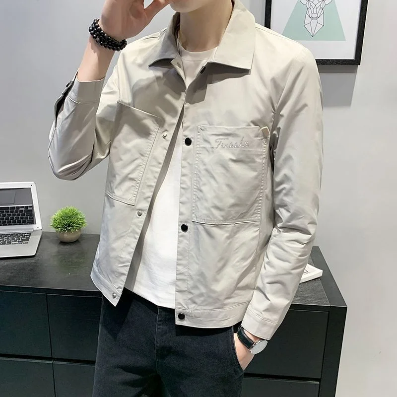 Men's outerwear Spring and Autumn New Handsome Youth Workwear Polo2023 Neck Jacket Men's Korean Style Slim Fit Shirt Top Clothes
Men's outerwear Spring and Autumn New Handsome Youth Workwear Polo2023 Neck Jacket Men's Korean Style Slim Fit Shirt Top Clothes