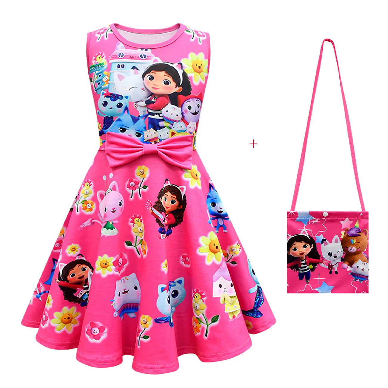 Gabby Cats Kids Girls Gabby's Dollhouse Princess Dress Summer Clothes Sleeveless Bow Sundress Children Birthday Party Clothing
Gabby Cats Kids Girls Gabby's Dollhouse Princess Dress Summer Clothes Sleeveless Bow Sundress Children Birthday Party Clothing