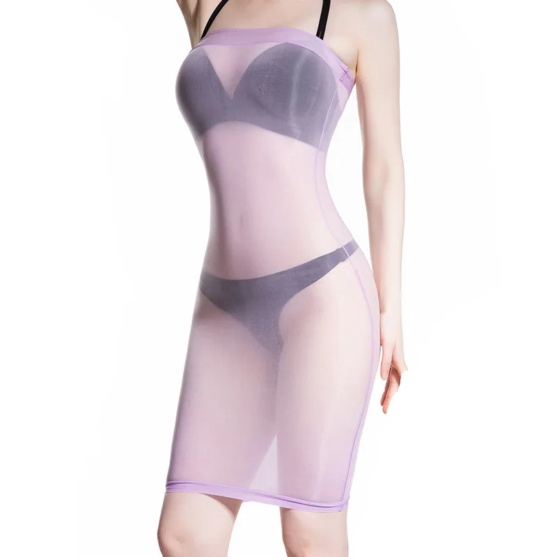 Sexy Women Oil Glossy Shiny Sheer Micro Mini Dress See Through Bodycon Tight Pencil Cute Dress Smooth Elastic Dress Dance Wear
Sexy Women Oil Glossy Shiny Sheer Micro Mini Dress See Through Bodycon Tight Pencil Cute Dress Smooth Elastic Dress Dance Wear