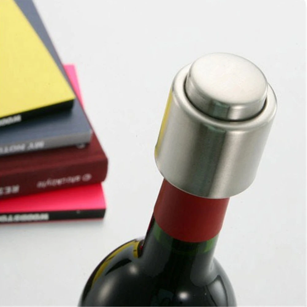 Wine Bottle Stopper Champagne Plug Stainless Steel Universal With Vacuum Seal 4.7*4.7*5.5cm Airless Saver Fresh
Wine Bottle Stopper Champagne Plug Stainless Steel Universal With Vacuum Seal 4.7*4.7*5.5cm Airless Saver Fresh