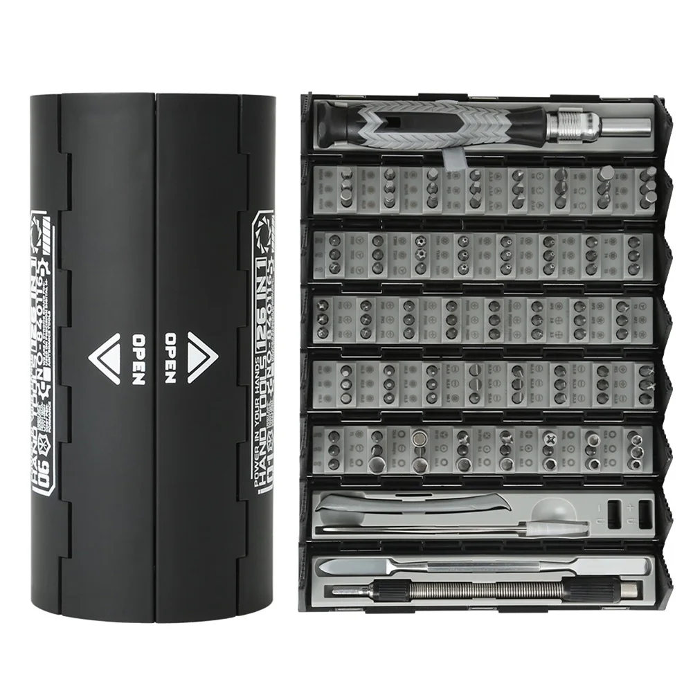 126PCS Precision Screwdriver Set SLOTTED TORX HEX Pozidriv Y-Type Tri-Wing For Mobile Phones Tablets Computers Watches Hand Tool
126PCS Precision Screwdriver Set SLOTTED TORX HEX Pozidriv Y-Type Tri-Wing For Mobile Phones Tablets Computers Watches Hand Tool