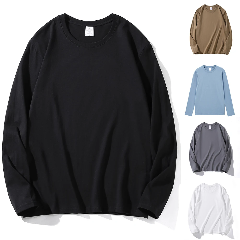 Mens Cotton Long-sleeved T-shirt Round-collar Solid-color Tees Tops Pullovers Soft Comfortable T-shirts Winter Warm Tops
Mens Cotton Long-sleeved T-shirt Round-collar Solid-color Tees Tops Pullovers Soft Comfortable T-shirts Winter Warm Tops