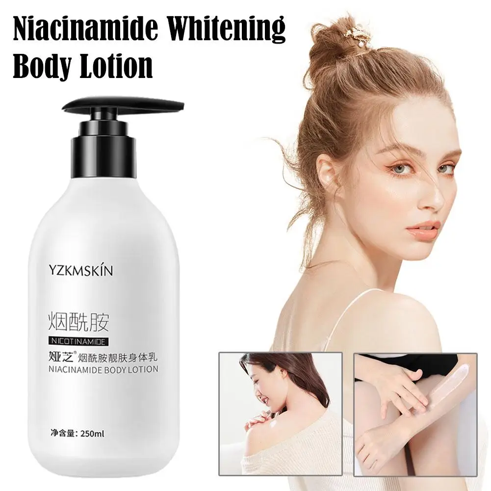 

Niacinamide Whitening Body Lotion Skin Care Healthy Lotion Milk White Water Body Firming Lightening 250ml Replenishing Milk F5M8