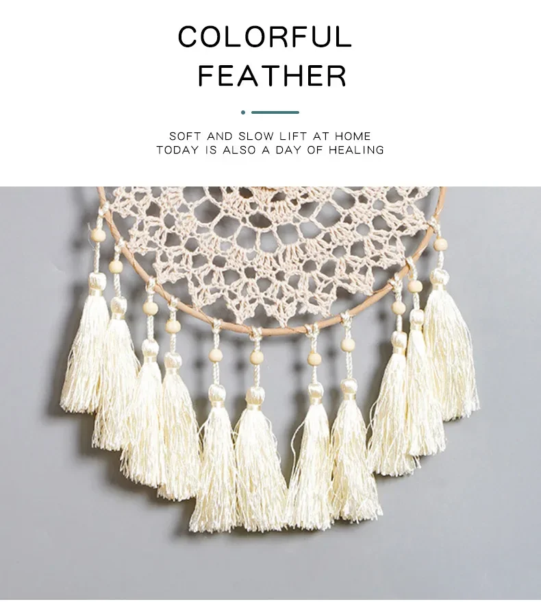 Eucalyptus Dream Catcher Wind Chime with Fringes 4 Sb5f6aaf5ea944fabb38802b92d52315fZ
