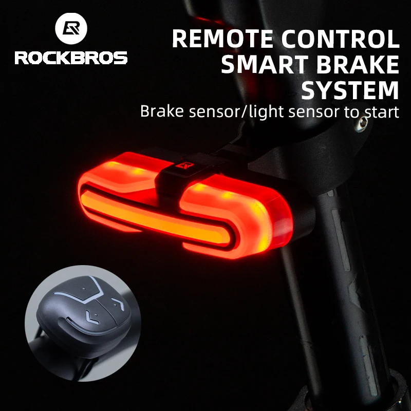 ROCKBROS Bicycle Smart Rear Light Type-C Charging IPX6 Brake Sensor Auto Stop Cycling Taillight Warning Light Bike Accessories
ROCKBROS Bicycle Smart Rear Light Type-C Charging IPX6 Brake Sensor Auto Stop Cycling Taillight Warning Light Bike Accessories