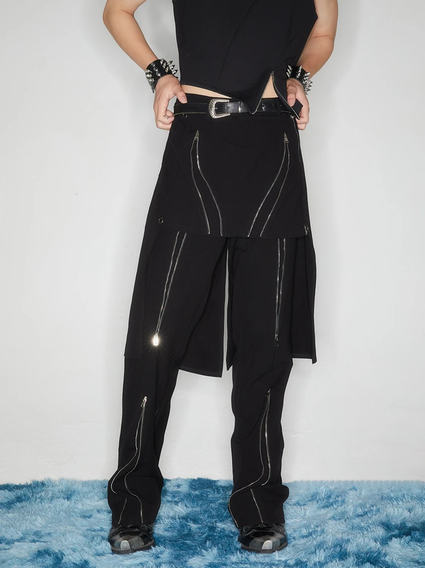 27-46 2023 New Men Women Clothing Original Fashion Niche Double Layer Zipper Culotte Casual Pants Lovers Plus Size Costumes 
27-46 2023 New Men Women Clothing Original Fashion Niche Double Layer Zipper Culotte Casual Pants Lovers Plus Size Costumes