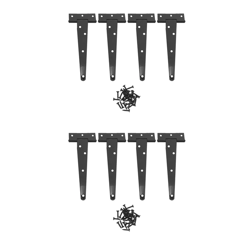 HOT SALE 8 PCS 6 Inch Heavy Duty Door Hinges T-Strap Tee Shed Hinge Gate Hinges For Wooden Gates Hinges (Black)
HOT SALE 8 PCS 6 Inch Heavy Duty Door Hinges T-Strap Tee Shed Hinge Gate Hinges For Wooden Gates Hinges (Black)