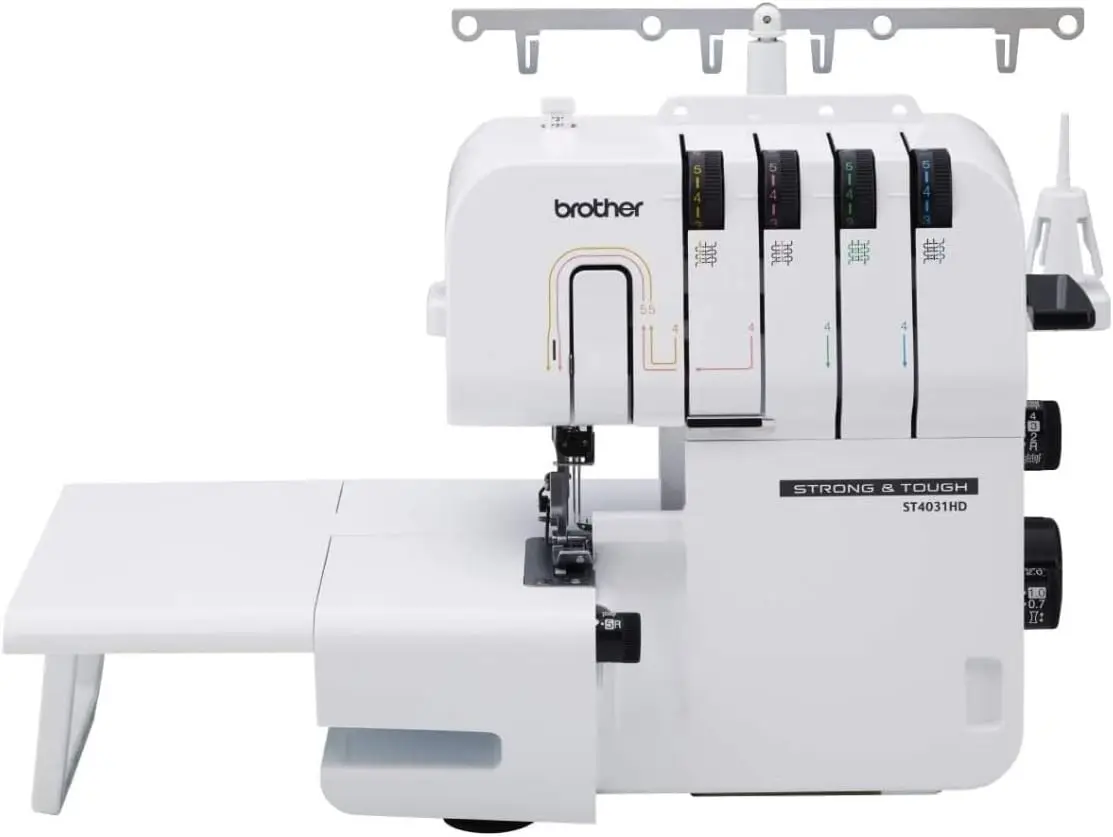 

Brother ST4031HD Serger, Strong & Tough Serger, 1,300 Stitches Per Minute, Durable Metal Frame Overlock Machine, Large