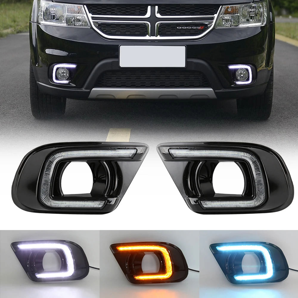 OKEEN 2pcs LED Daytime Running Lights For Dodge Journey FIAT Freemont 2014 2015 2016 2017 Car Driving Turn Signal Lights DRL 12V
OKEEN 2pcs LED Daytime Running Lights For Dodge Journey FIAT Freemont 2014 2015 2016 2017 Car Driving Turn Signal Lights DRL 12V