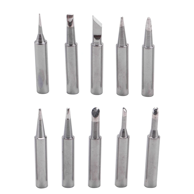 10 Tip Set Tips Soldering Tip Set for Soldering Iron 900-T-I/ BK/ 1.6D/ 2.4D/ 3.0D/ 2C/ 3C/ 4C NEW
10 Tip Set Tips Soldering Tip Set for Soldering Iron 900-T-I/ BK/ 1.6D/ 2.4D/ 3.0D/ 2C/ 3C/ 4C NEW
