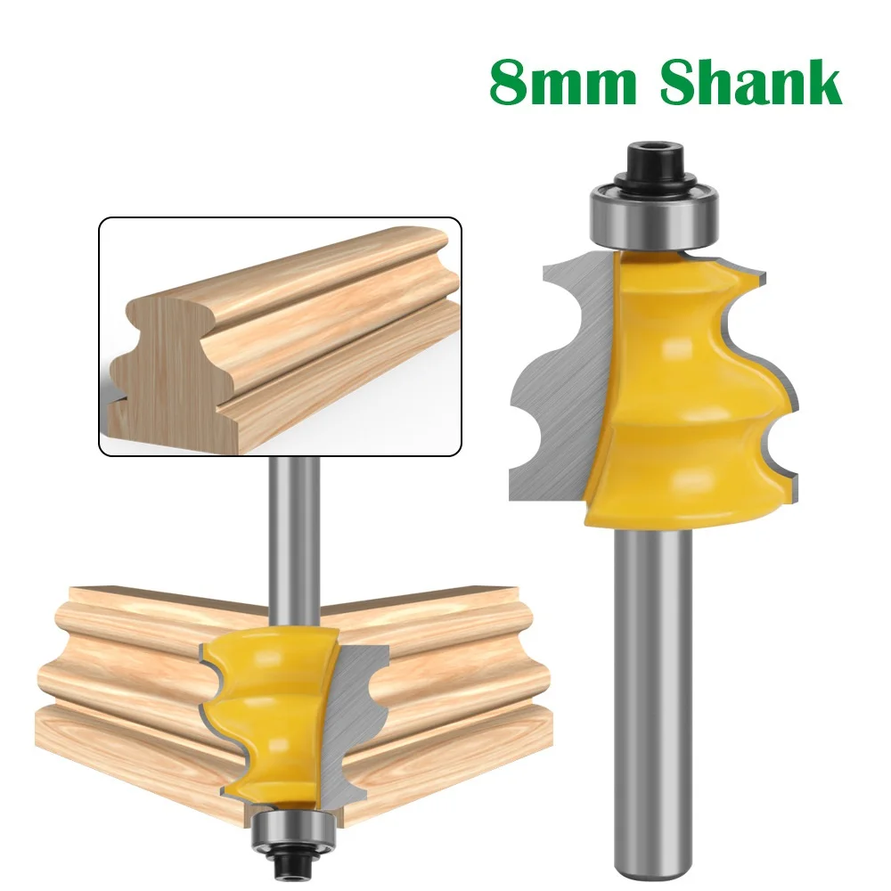 1pc 8MM Shank Architectural Molding Line Router Bit Woodworking Milling Cutter for Wood Bit Face Mill Wood
1pc 8MM Shank Architectural Molding Line Router Bit Woodworking Milling Cutter for Wood Bit Face Mill Wood
