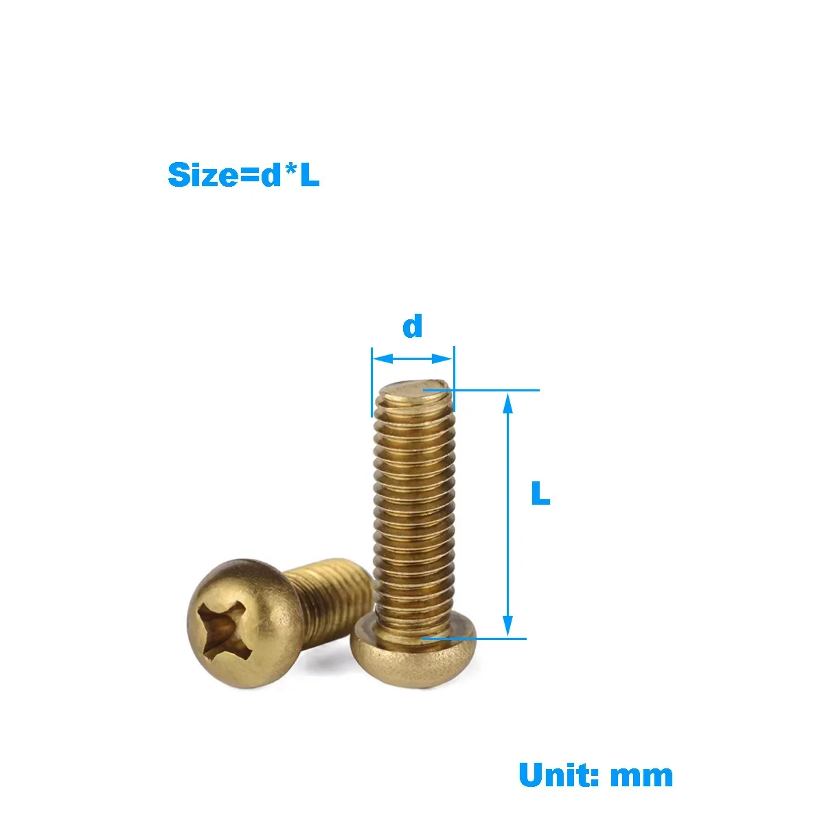 Brass Cross Round Head Screw / Pure Copper Pan Head Screw / Brass Half Round Head Bolt M2M3M4M5M6
Brass Cross Round Head Screw / Pure Copper Pan Head Screw / Brass Half Round Head Bolt M2M3M4M5M6