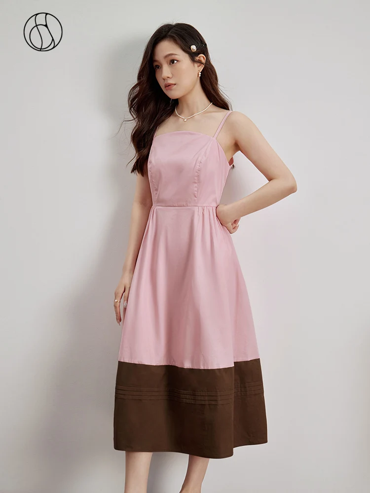 DUSHU Sweet Style Color Contrast Atmosphere Sense Suspender Dress for Women Summer Newly Slim Thin Travel Dress for Female
DUSHU Sweet Style Color Contrast Atmosphere Sense Suspender Dress for Women Summer Newly Slim Thin Travel Dress for Female