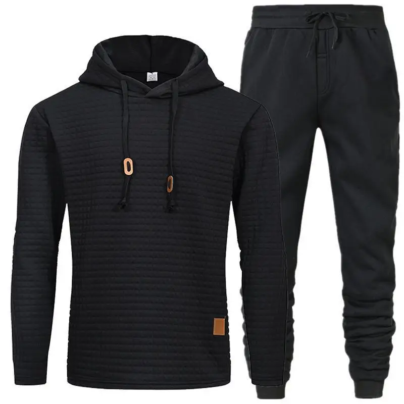 2 Pcs/set Men Hoodie Pants Suit Drawstring Waffle Texture Soft Warm Stretchy Sports Clothes Fall Winter Tracksuit Elastic
2 Pcs/set Men Hoodie Pants Suit Drawstring Waffle Texture Soft Warm Stretchy Sports Clothes Fall Winter Tracksuit Elastic