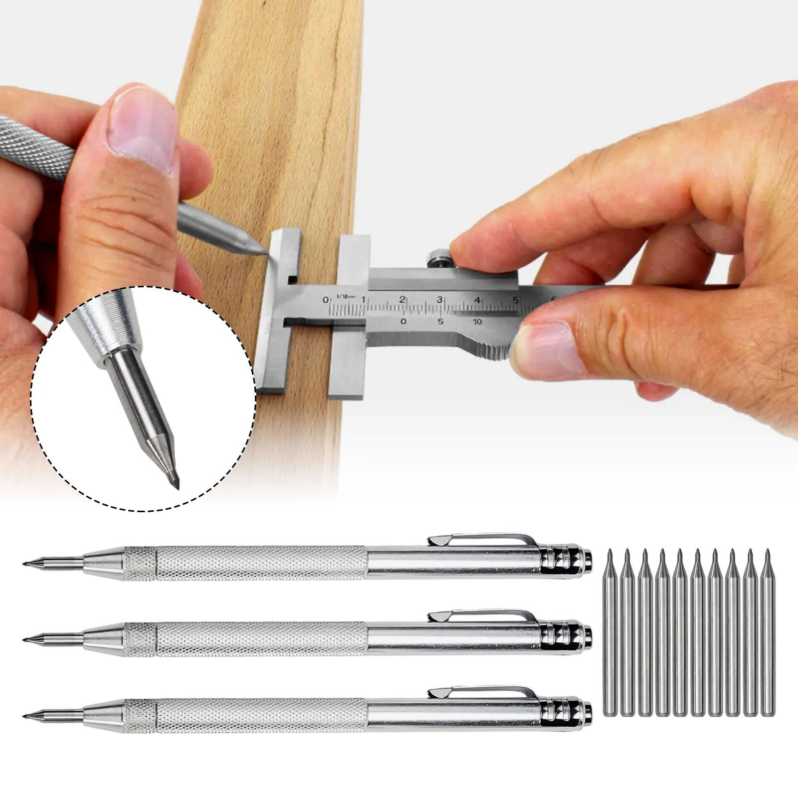 13 Pcs Scriber Engraving Pen Tungsten Carbide Tip Marking Tip Aluminium Handle For Glass Ceramic Steel Carving Manual Tools
13 Pcs Scriber Engraving Pen Tungsten Carbide Tip Marking Tip Aluminium Handle For Glass Ceramic Steel Carving Manual Tools