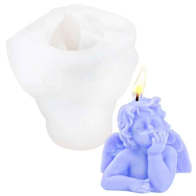 3D Angel Candle Mold Cute Baby Angel Shape Angel Mold Baby Angel Candle Silicone Mold For Handmade Chocolate Decoration Gypsum
3D Angel Candle Mold Cute Baby Angel Shape Angel Mold Baby Angel Candle Silicone Mold For Handmade Chocolate Decoration Gypsum
