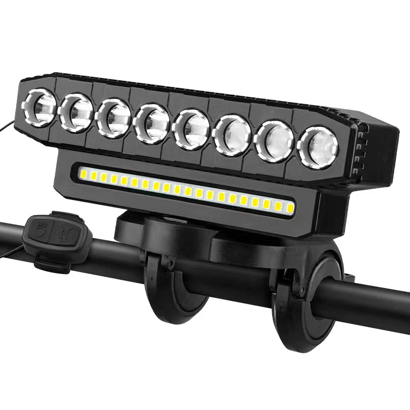 

New USB Charging MTB Bicycle Light Horn Highlight Bike Light Waterproof Cycling Lamp Flashlight Cycling Equipment Accessories