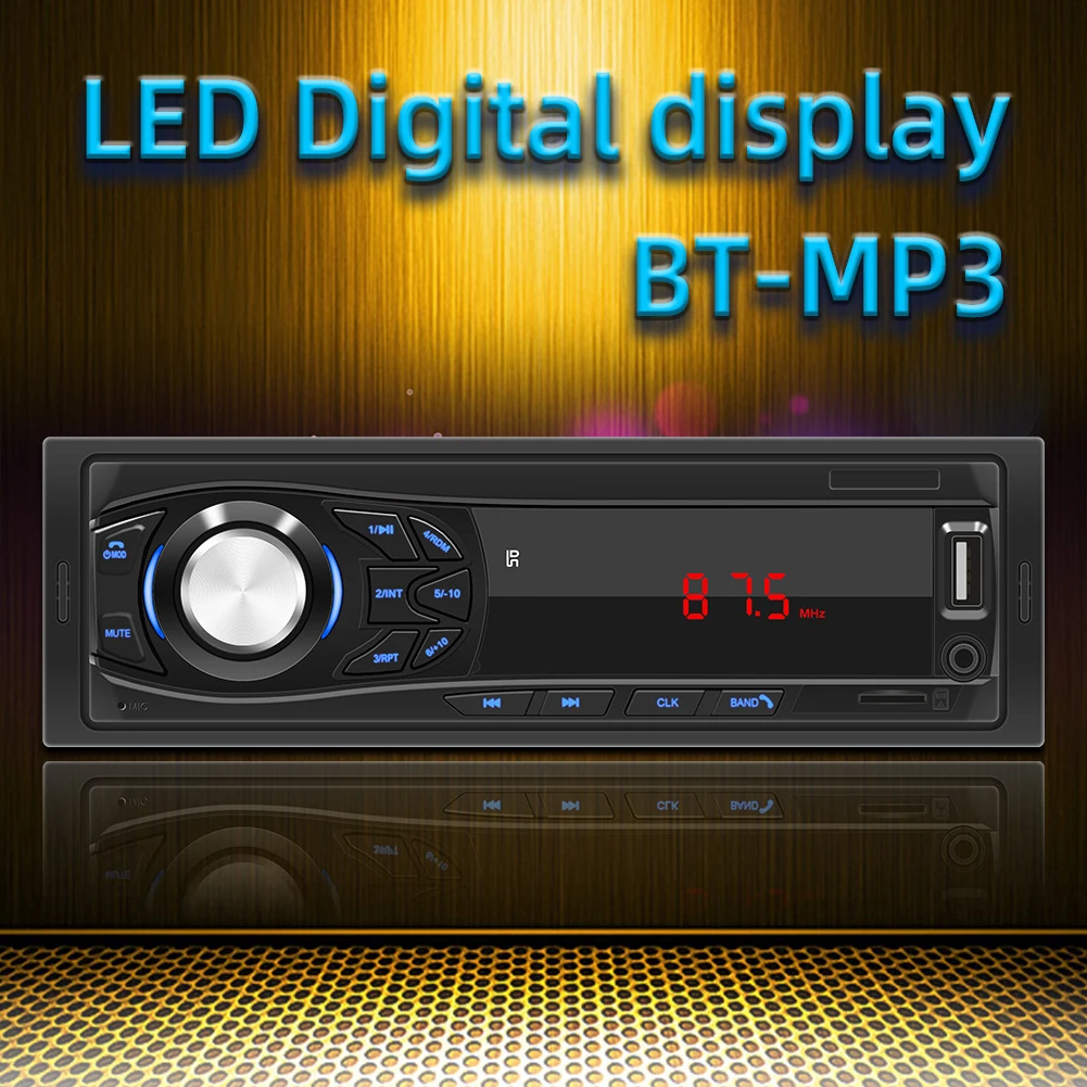 

SWM-1030 12V автомобильный стерео Bluetooth-совместимый громкой связи MP3-плеер FM-радио Поддержка USB/TF-карты/AUX аудиоприемник