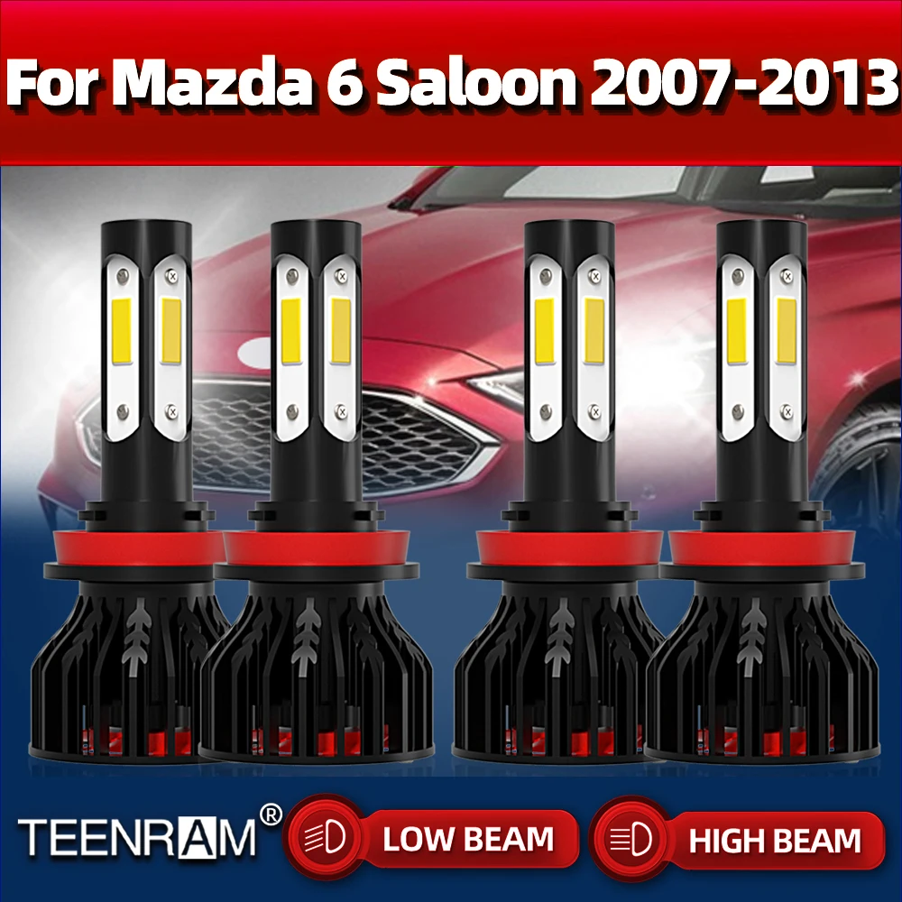 

H11 лампы для фар головного света 240 лм 6000 Вт дальний и ближний свет Автомобильная фара 12 в 2007 K для Mazda 6 Saloon 2008 2009 2010 2011 2012 2013