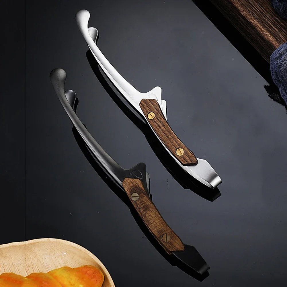 304 Stainless Steel Camping Tongs Heat Resistant Cooking Tong with Wood Grip Food Tongs Picnic Hiking Cookware Camping Supplies 
304 Stainless Steel Camping Tongs Heat Resistant Cooking Tong with Wood Grip Food Tongs Picnic Hiking Cookware Camping Supplies