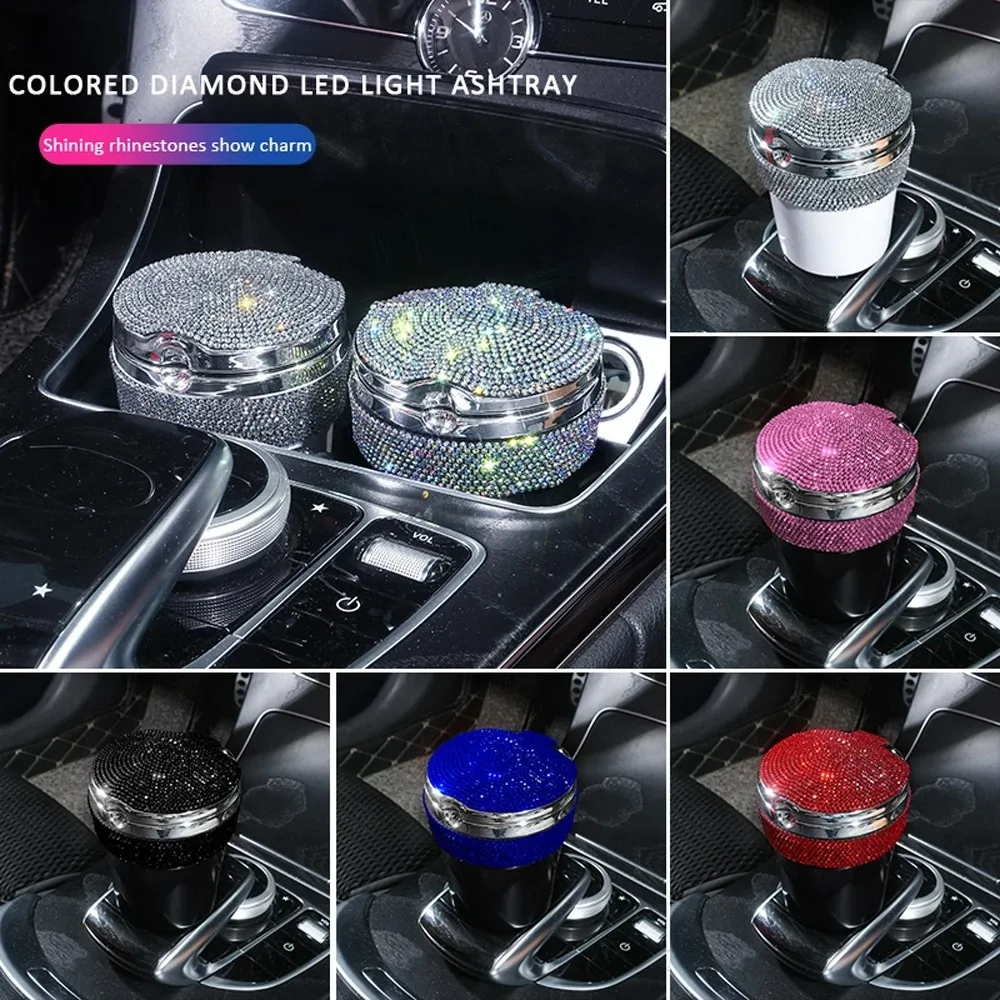 Car Ashtray Portable Bling Cigarette Smokeless Cylinder Cup Holder with Blue LED Light Indicator Accessories for Women
Car Ashtray Portable Bling Cigarette Smokeless Cylinder Cup Holder with Blue LED Light Indicator Accessories for Women