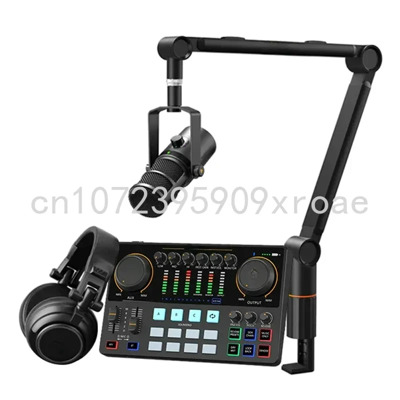 

PD100 XLR Dynamic Podcast Microphone Sturdy & Stable, Podcast Equipment Bundle Heavy Duty Microphone Stand for Radio