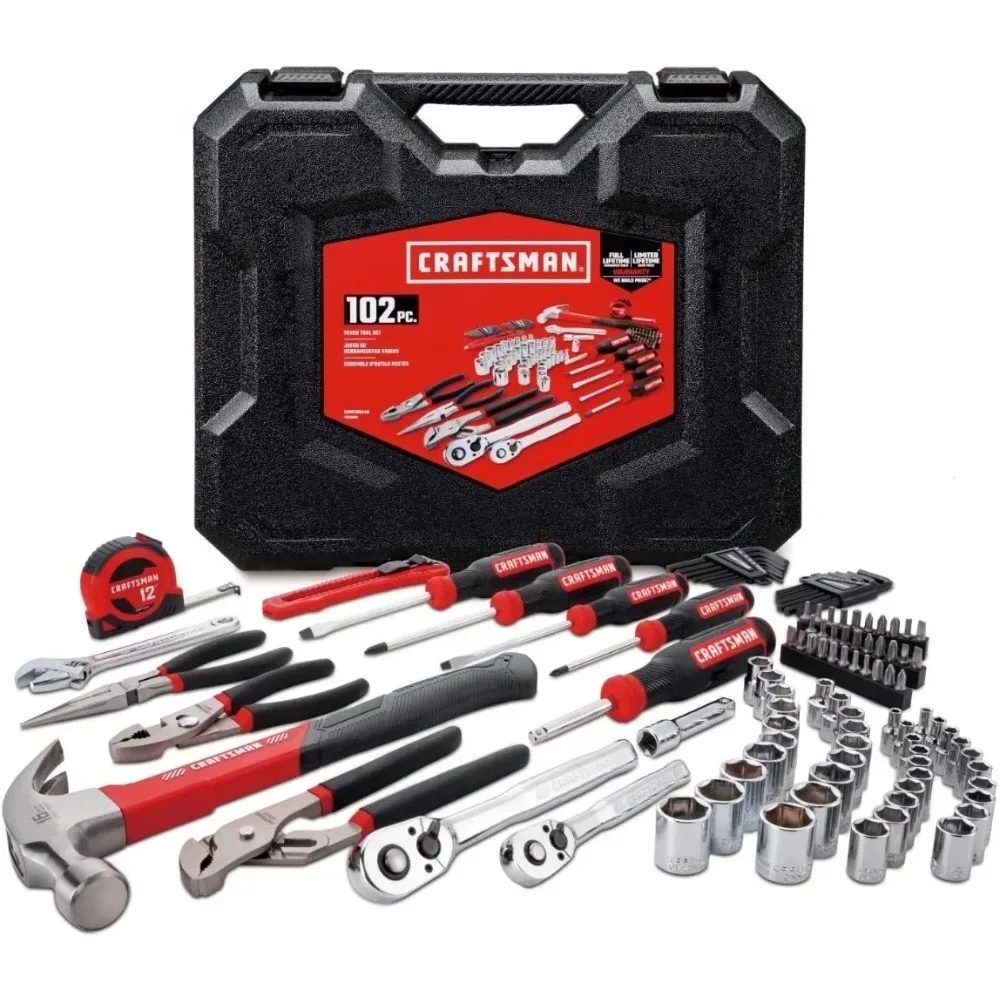 

CRAFTSMAN Home Tool Set/Mechanics Tools Kit, 102-Piece (CMMT99448)