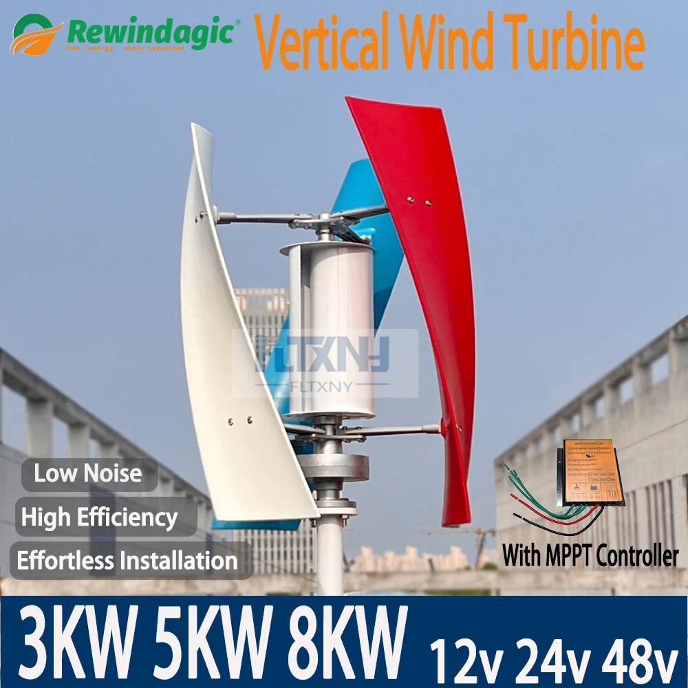 Вертикальный ветряной генератор X3 3-8 кВт, 12 В, 24 В, 48 В, ветряная мельница, постоянный генератор маглева, бытовая техника с контроллером MPPT
Вертикальный ветряной генератор X3 3-8 кВт, 12 В, 24 В, 48 В, ветряная мельница, постоянный генератор маглева, бытовая техника с контроллером MPPT