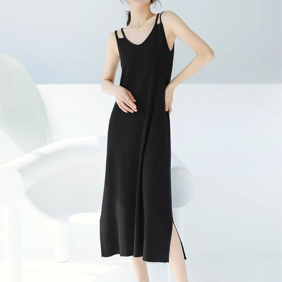Women's Dresses Solid Color 2023 Summer Fashion Streetwear Ladies Sleeveless Cami Dress Backless Female Slit Party Dress
Women's Dresses Solid Color 2023 Summer Fashion Streetwear Ladies Sleeveless Cami Dress Backless Female Slit Party Dress