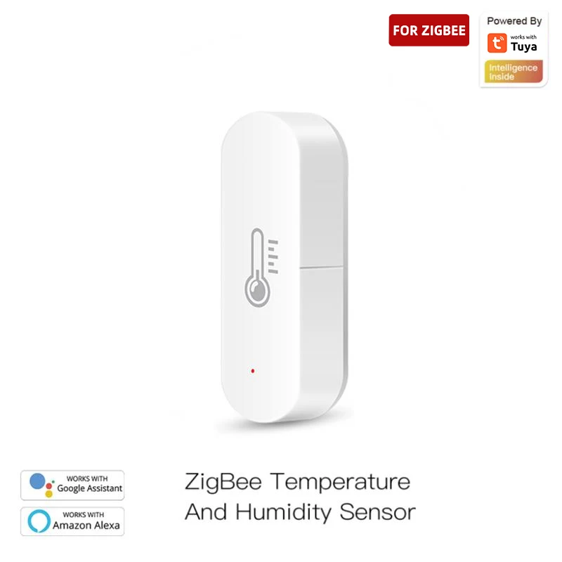 

Датчик температуры и влажности Tuya Wi-Fi, умное приложение для контроля температуры и влажности, работает с Alexa Home, концентратор не требуется