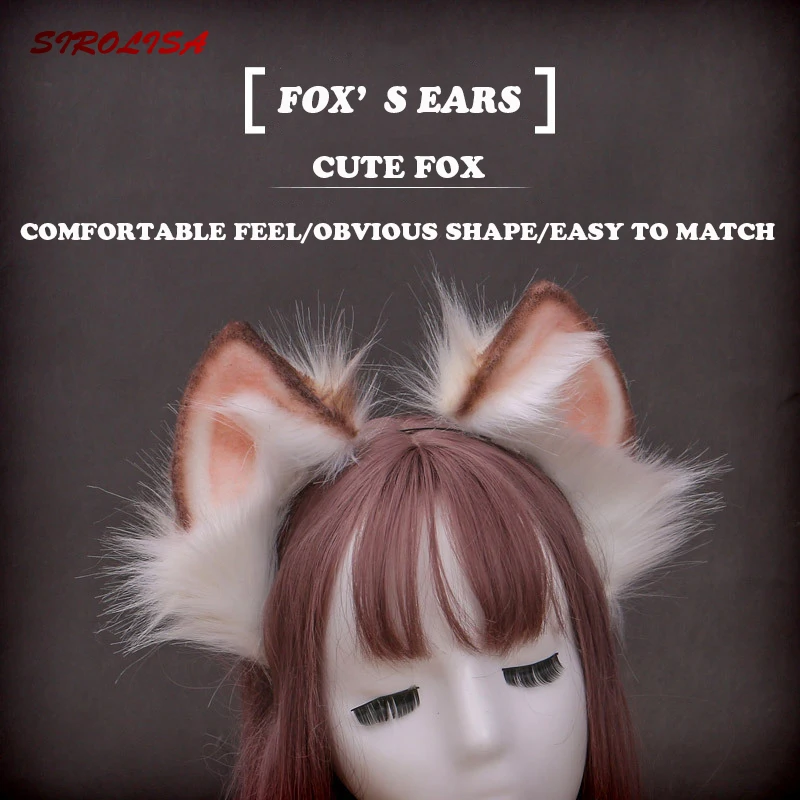 Soft Fox Cat Ears Furry Headband Plush Foldable Wolf Cat Ears Girls Kawaii Hair Accessories Fashion Anime Decor Ear Cosplay
Soft Fox Cat Ears Furry Headband Plush Foldable Wolf Cat Ears Girls Kawaii Hair Accessories Fashion Anime Decor Ear Cosplay