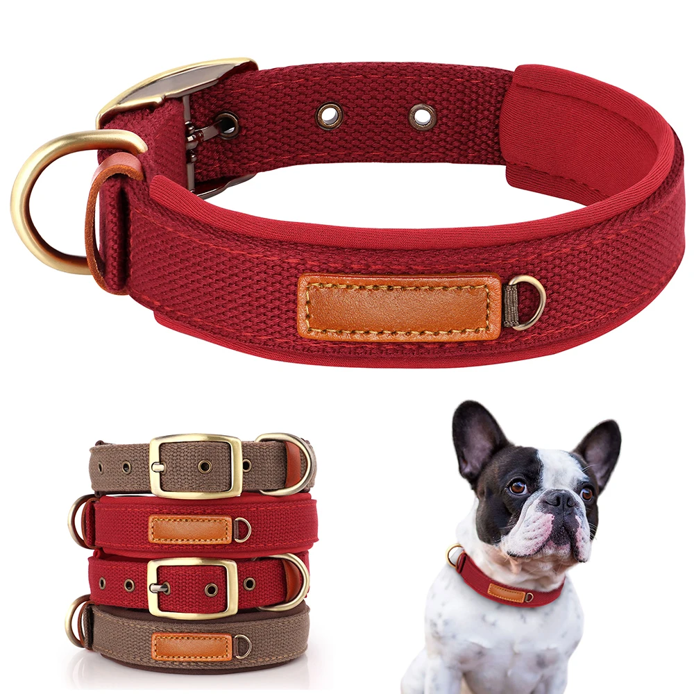 Adjustable Nylon Dog Collar Soft Padded Small Dogs Collars For Dogs Pug French Bulldog Mascotas Perros Pet Suppliers
Adjustable Nylon Dog Collar Soft Padded Small Dogs Collars For Dogs Pug French Bulldog Mascotas Perros Pet Suppliers