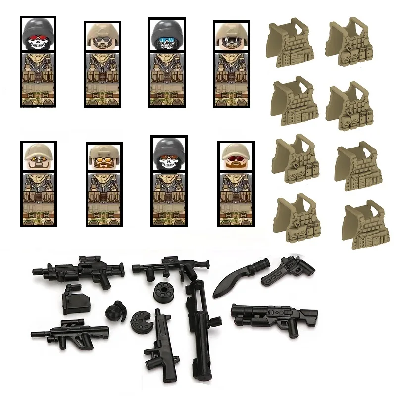 Military Ghost Commando Special Forces Gun Weapon SWAT Soldier Figure Parts Building Blocks Army MOC Vest Bricks Children Toys
Military Ghost Commando Special Forces Gun Weapon SWAT Soldier Figure Parts Building Blocks Army MOC Vest Bricks Children Toys