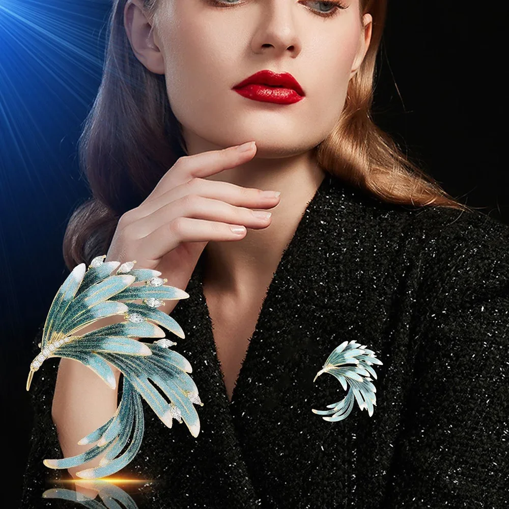 Women's Jewelry Enamel Gradient Phoenix Brooch Luxury Animal Shape Corsage Pin for Women Banquet Party Dress Accessories
Women's Jewelry Enamel Gradient Phoenix Brooch Luxury Animal Shape Corsage Pin for Women Banquet Party Dress Accessories
