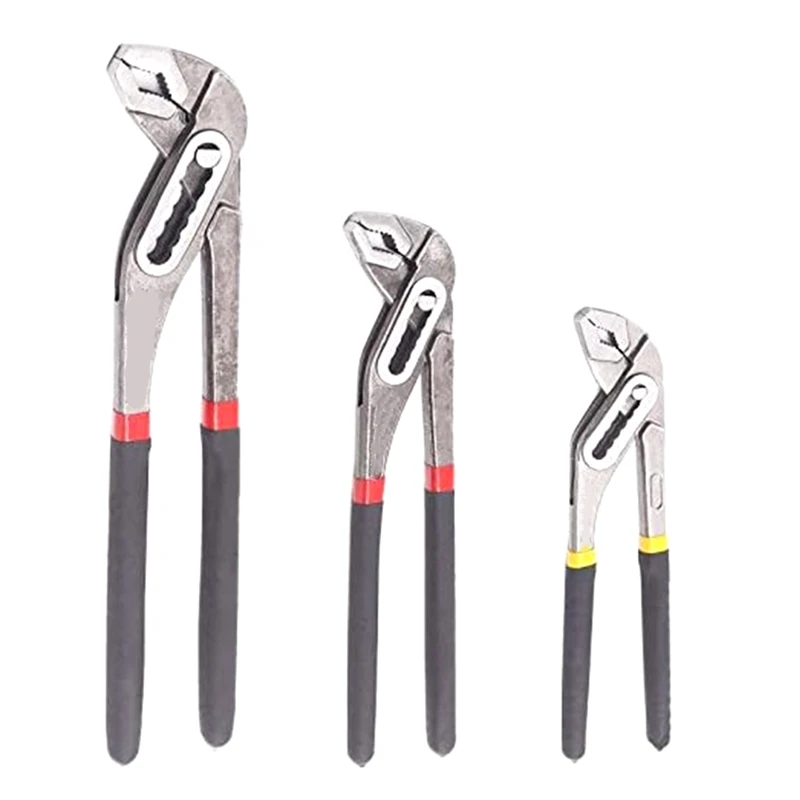 3Piece Water Pump Pliers/Plumbing Pliers/Straight Jaw 8/10/12In For Home Pipe Fit Repair
3Piece Water Pump Pliers/Plumbing Pliers/Straight Jaw 8/10/12In For Home Pipe Fit Repair