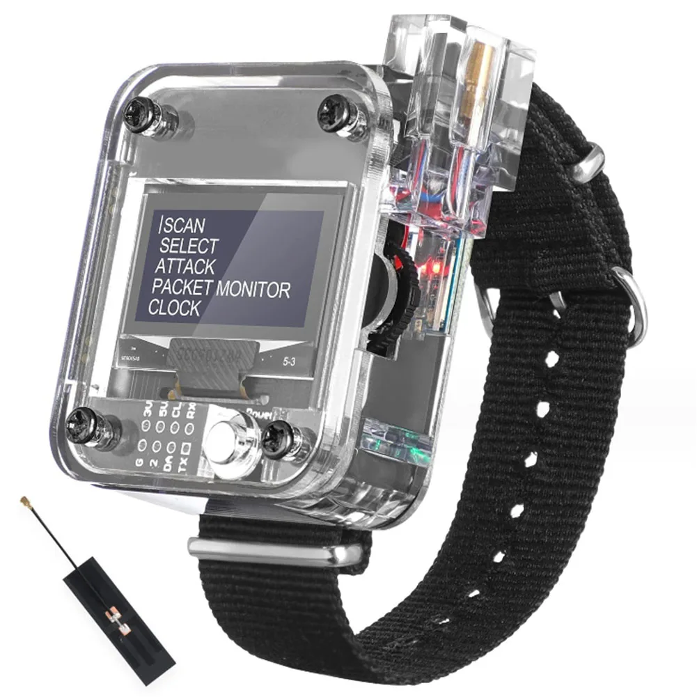 Wearable Watch ESP8266 Development Board Kit For Short Circuit Temperature Protection Deauther Watch SE Development Board
Wearable Watch ESP8266 Development Board Kit For Short Circuit Temperature Protection Deauther Watch SE Development Board