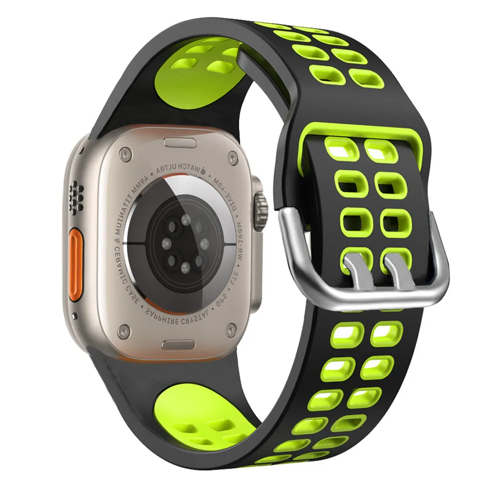 Silicone Strap For Apple Watch band 44mm 40mm 49mm 45mm 41mm 38mm 42mm 44 mm watchband bracelet iWatch series 7 8 5 6 3 se Ultra
Silicone Strap For Apple Watch band 44mm 40mm 49mm 45mm 41mm 38mm 42mm 44 mm watchband bracelet iWatch series 7 8 5 6 3 se Ultra