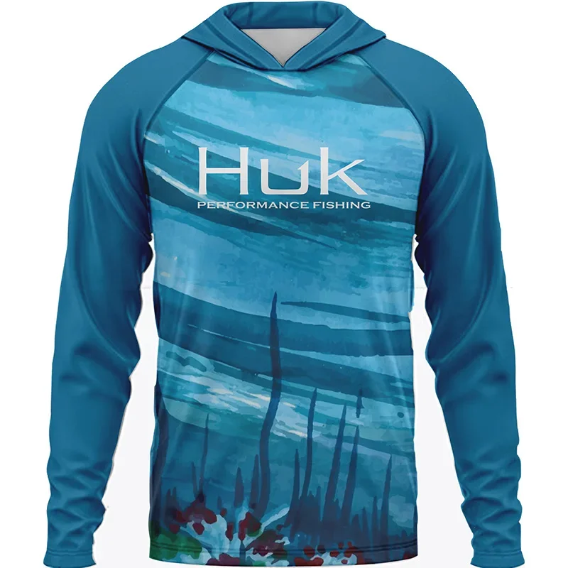 HUK Summer Fishing Shirts Men Long Sleeve Hooded Fishing Wear Upf 50 Breathabble Fishing T-Shirt Camisetas Pesca Jersey De Pesca
HUK Summer Fishing Shirts Men Long Sleeve Hooded Fishing Wear Upf 50 Breathabble Fishing T-Shirt Camisetas Pesca Jersey De Pesca