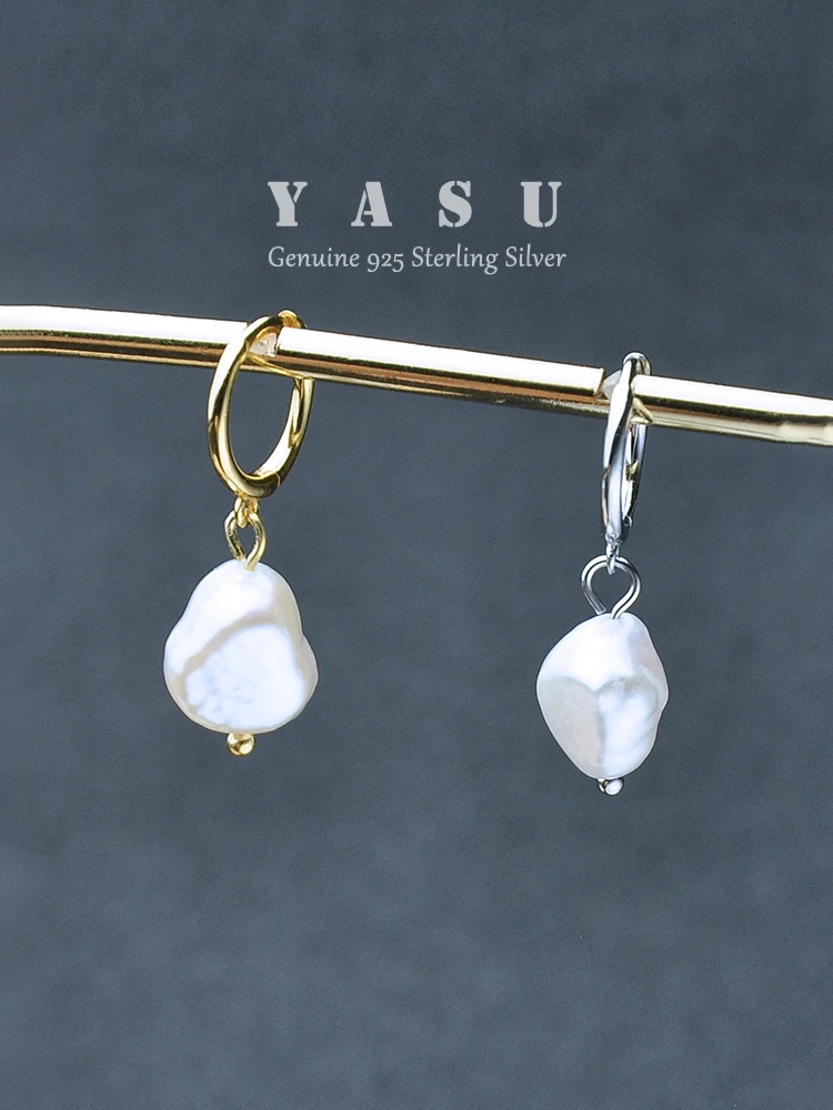 Yasu 925 Sterling Silver Baroque Natural Pear Hoop Earring for Women 14K Gold Plated Hanging Earrings Luxury Fine Jewelry Gifts
Yasu 925 Sterling Silver Baroque Natural Pear Hoop Earring for Women 14K Gold Plated Hanging Earrings Luxury Fine Jewelry Gifts