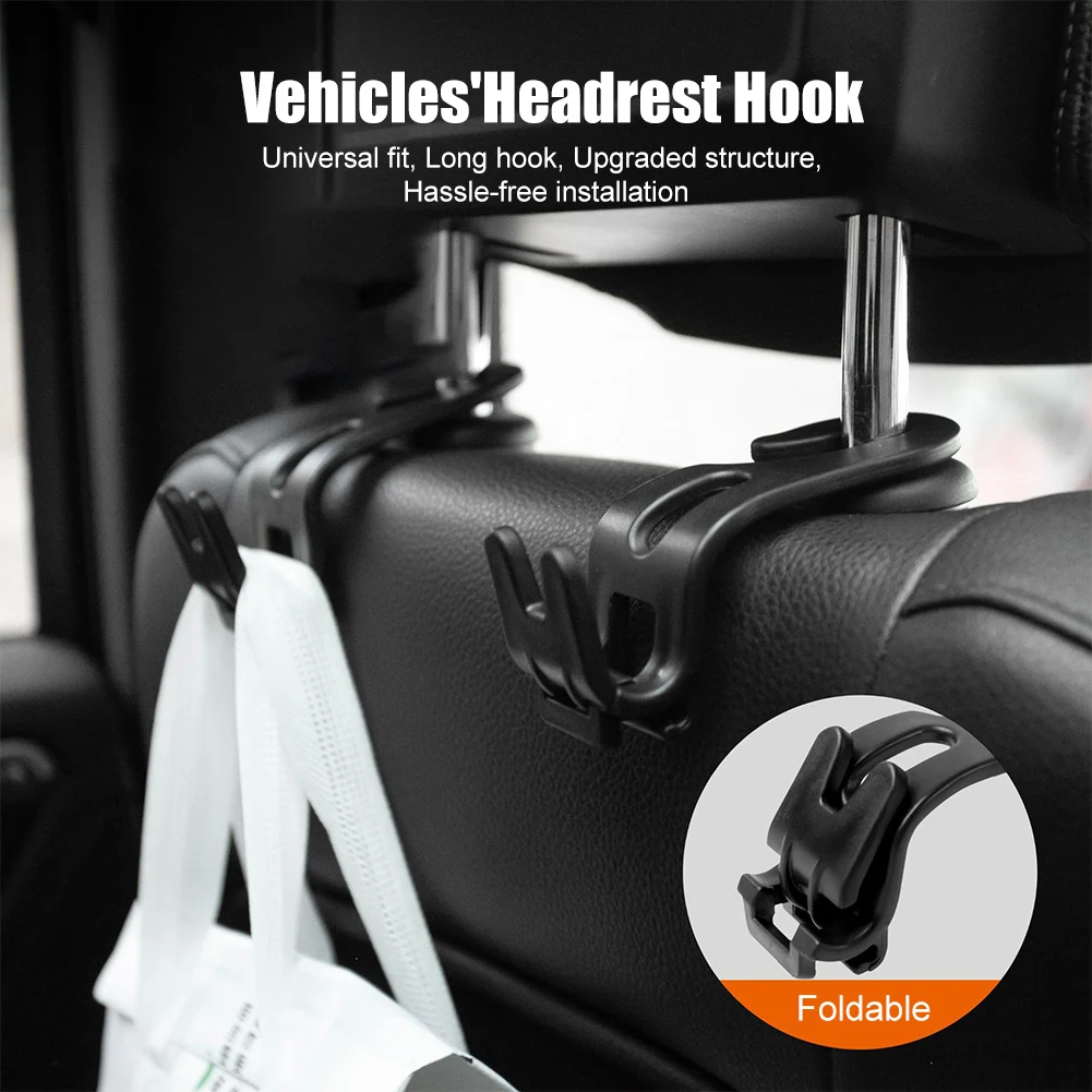 2Pcs Universal Auto Seat Headrest Hook Storage Hanger Car Vehicle Hooks Back Seat Organizer Holder Clip Car Interior Accessories
2Pcs Universal Auto Seat Headrest Hook Storage Hanger Car Vehicle Hooks Back Seat Organizer Holder Clip Car Interior Accessories