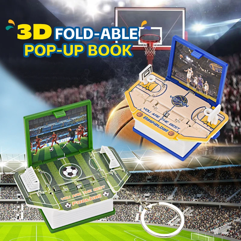 3D Folding Bomb Explosion Book Novelty Mini Football Match Astronaut Keychain Children's Handheld Game Toys Board Games Boy Gift
3D Folding Bomb Explosion Book Novelty Mini Football Match Astronaut Keychain Children's Handheld Game Toys Board Games Boy Gift