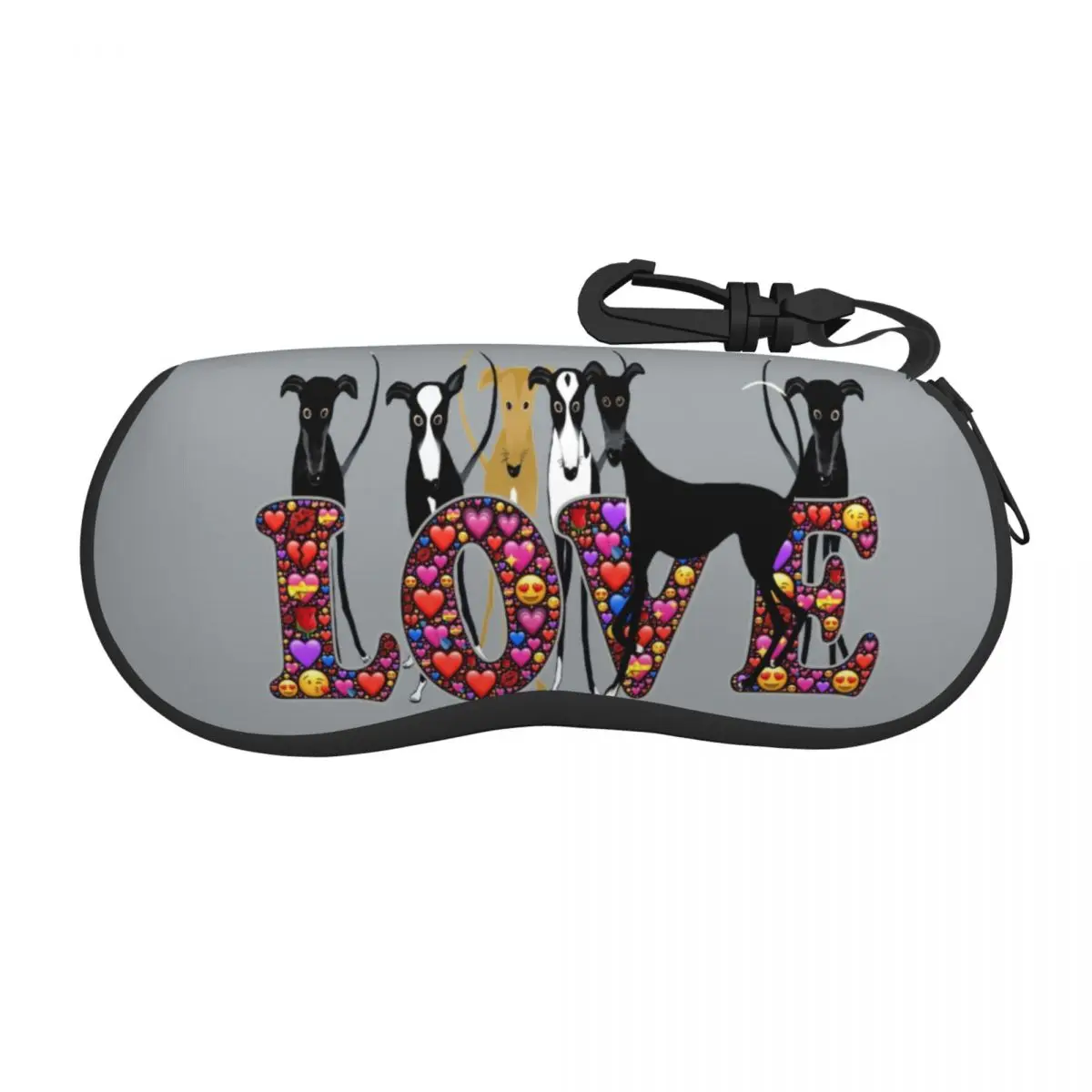 Love Hounds Shell Eyeglasses Protector Cases Fashion Sunglass Case Greyhound Whippet Sighthound Dog Glasses Bag
Love Hounds Shell Eyeglasses Protector Cases Fashion Sunglass Case Greyhound Whippet Sighthound Dog Glasses Bag