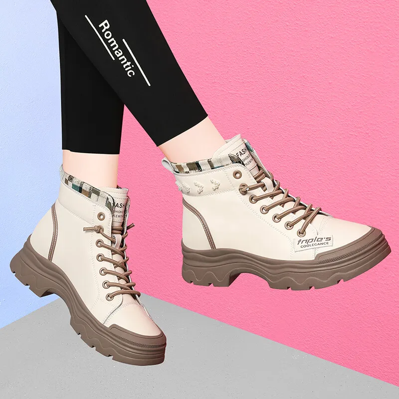 Girl Shoes Female Ankle Boots Trekking Footwear New Women's Shoes Non-slip Thick-soled Shoes Sports casual Skateboard Walking
Girl Shoes Female Ankle Boots Trekking Footwear New Women's Shoes Non-slip Thick-soled Shoes Sports casual Skateboard Walking