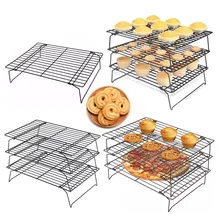 3 Layers Stackable Cake Cooling Rack Metal Biscuits Bread Cookie Cooling Rack Net Mat BakingTools Tray Kitchen Accessories Rack 3 Layers Stackable Cake Cooling Rack Metal Biscuits Bread Cookie Cooling Rack Net Mat BakingTools Tray Kitchen Accessories Rack