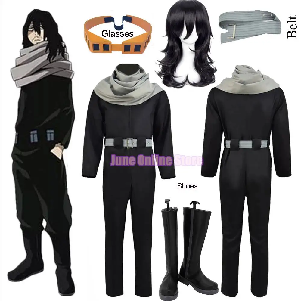 Anime My Hero Academia Aizawa Shouta Cosplay Costumes Eraser Head Glasses Props Cosplay Clothes Men Cartoon Outfit Wigs Shoes
Anime My Hero Academia Aizawa Shouta Cosplay Costumes Eraser Head Glasses Props Cosplay Clothes Men Cartoon Outfit Wigs Shoes