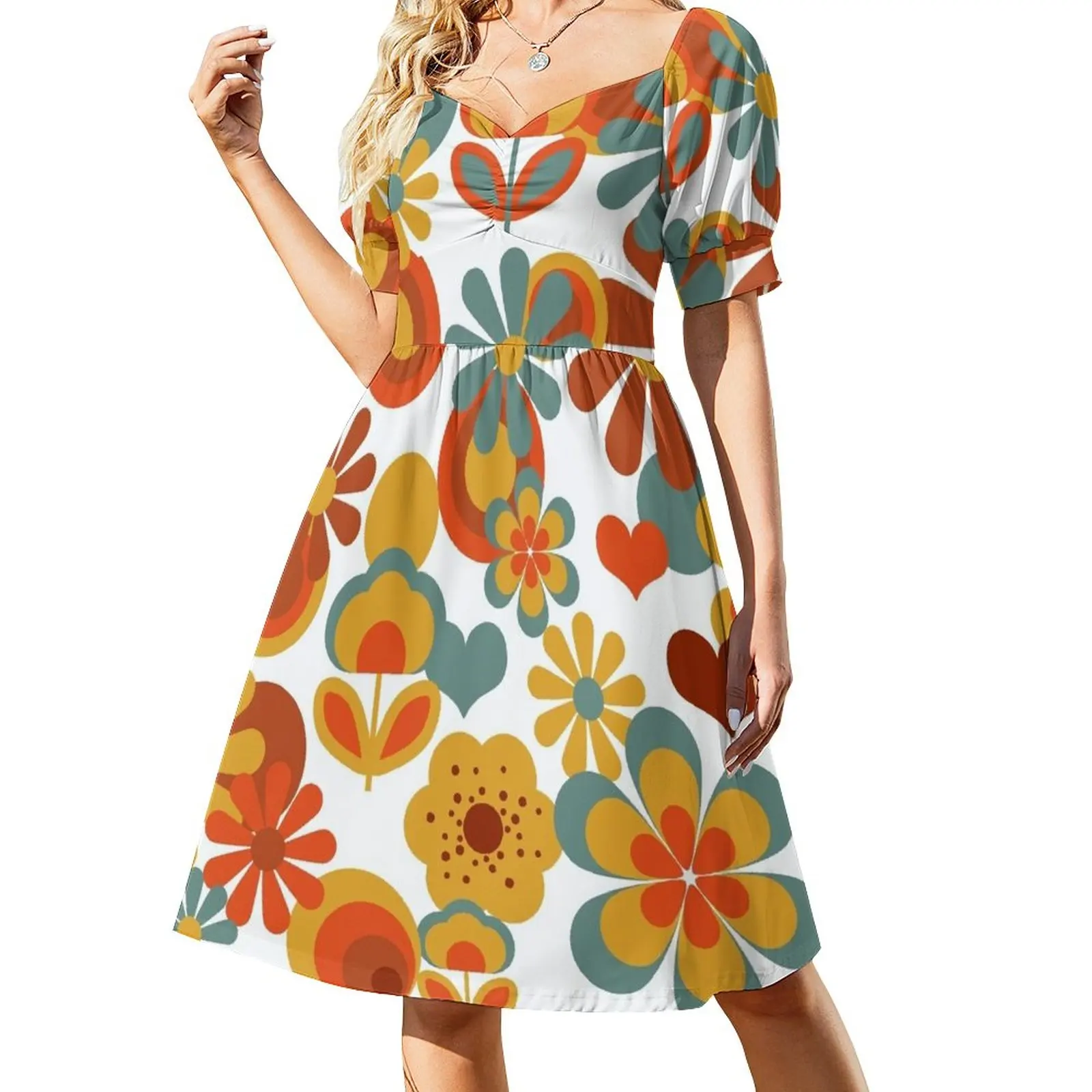 70s Flower Power Dress Summer women's clothing dresses korean style women clothes
70s Flower Power Dress Summer women's clothing dresses korean style women clothes