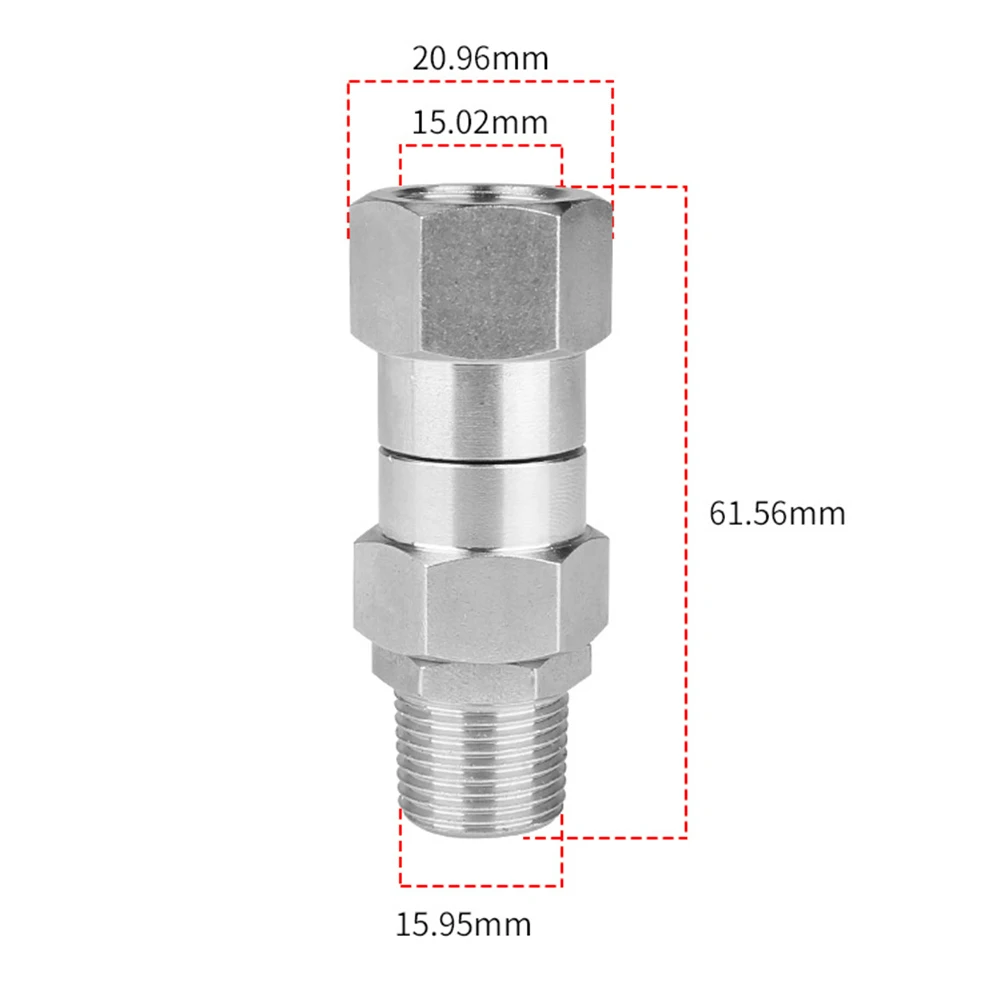 Nozzle Fittings Rotary Joint Kink Connector Parts Pressure Washer Stainless Steel 3/8 \\\\\\\\\\\\\\\"Hose Cold Resistance
Nozzle Fittings Rotary Joint Kink Connector Parts Pressure Washer Stainless Steel 3/8 \\\\\\\\\\\\\\\"Hose Cold Resistance