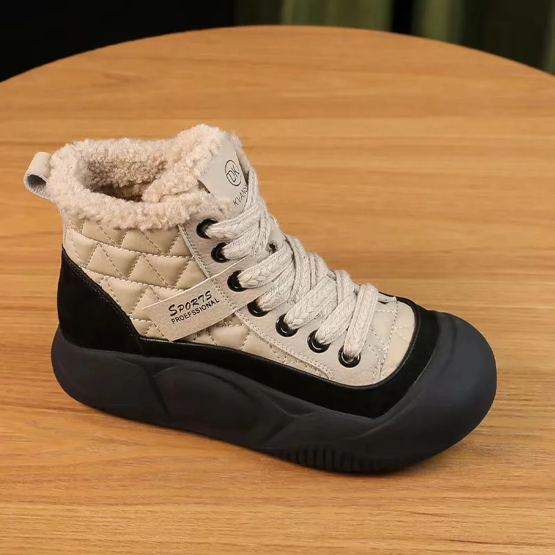 Black Plus Cotton Ankle Boots Front Strappy Zapatos Para Mujeres Round Toe Ladies Bota Feminina Thick Bottom Women Shoes Winter
Black Plus Cotton Ankle Boots Front Strappy Zapatos Para Mujeres Round Toe Ladies Bota Feminina Thick Bottom Women Shoes Winter